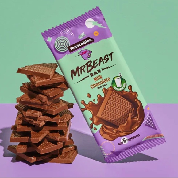 Mr.Beast Bars Feastable Milk Chocolate Bar - Picture 2 of 4